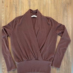 Charlotte Avery - Faux Wrap Top Size Small